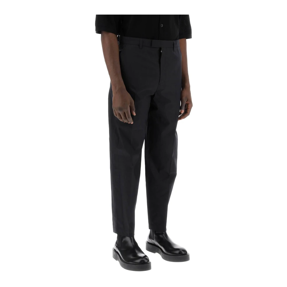 Lemaire Slim-fit Trousers Black Heren