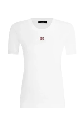 Avslappnad Bomull T-shirt i