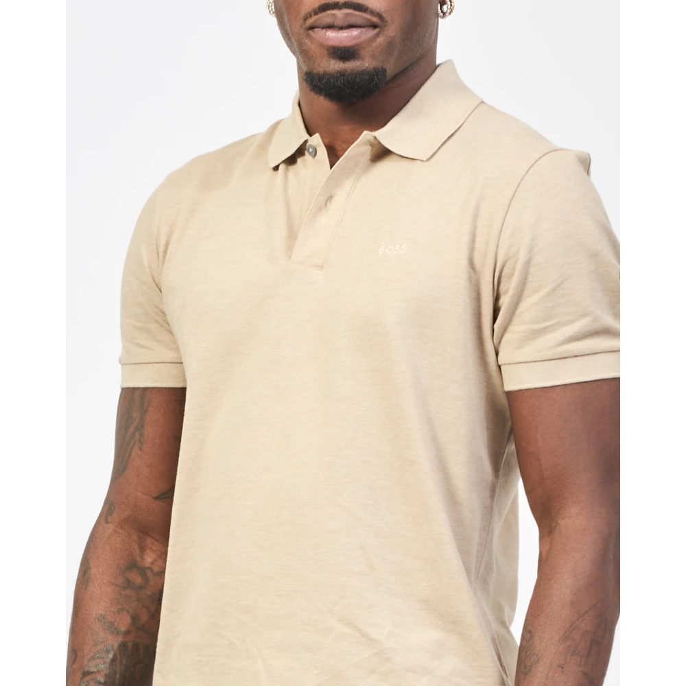 Hugo Boss Beige Katoenen Polo Shirt Pallas Beige Heren