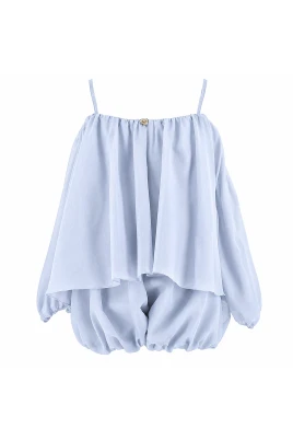 Sleeveless top med volangdetaljer