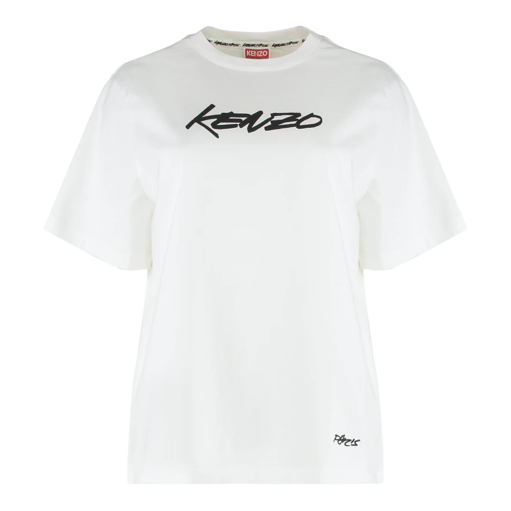 Kenzo Women's White T-Shirts, S, Futura 2000 T-Shirt