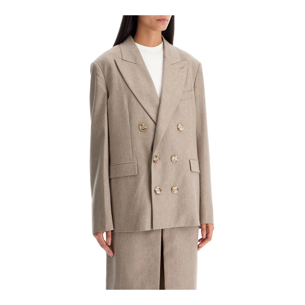 Andamane Oversized Pixie Blazer Beige Dames