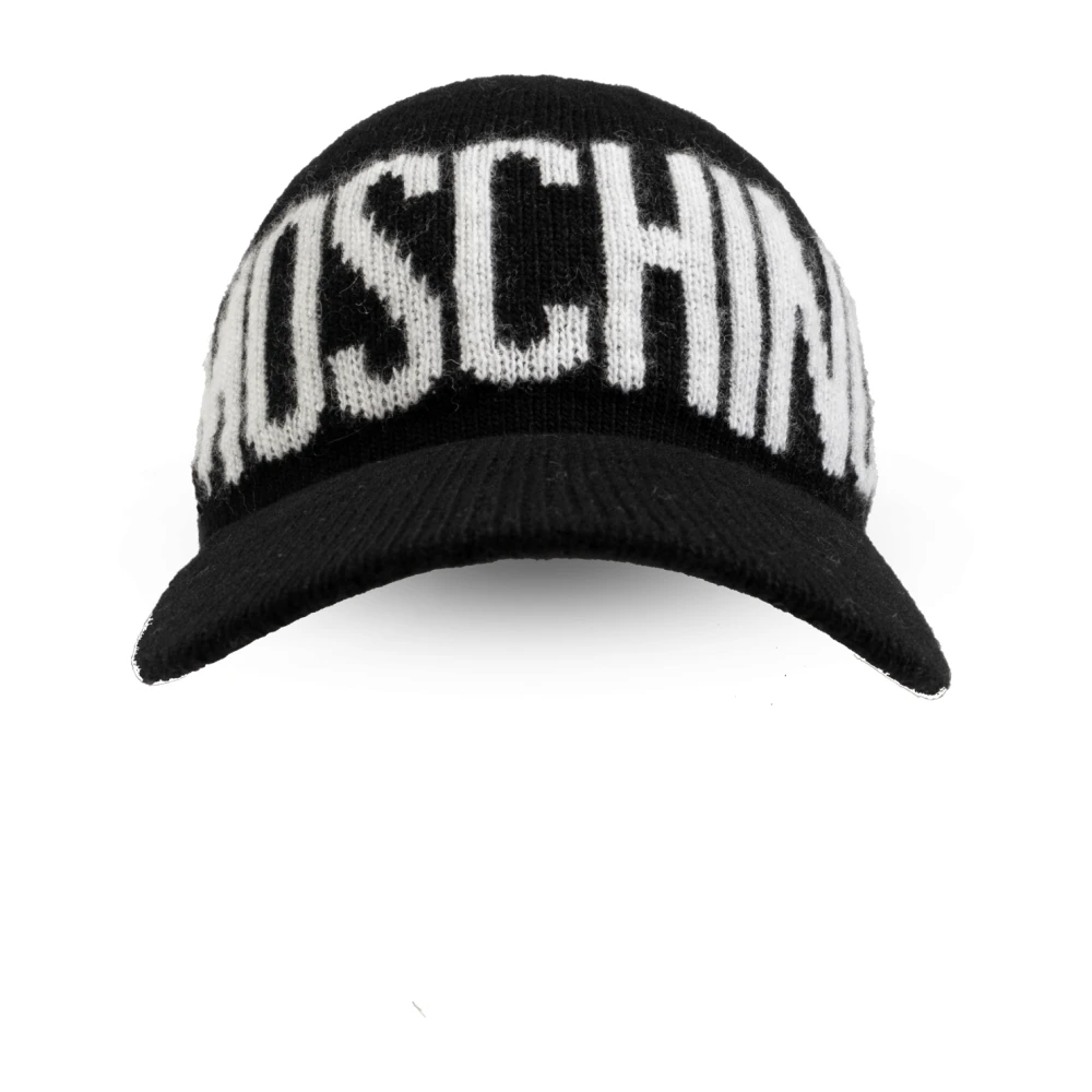 Moschino Eenvoudige Logo Hoed Black Dames