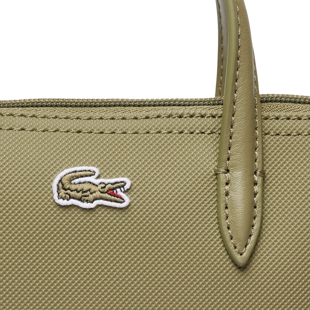Lacoste Groene Mini Tas met Iconische Textuur Green Dames