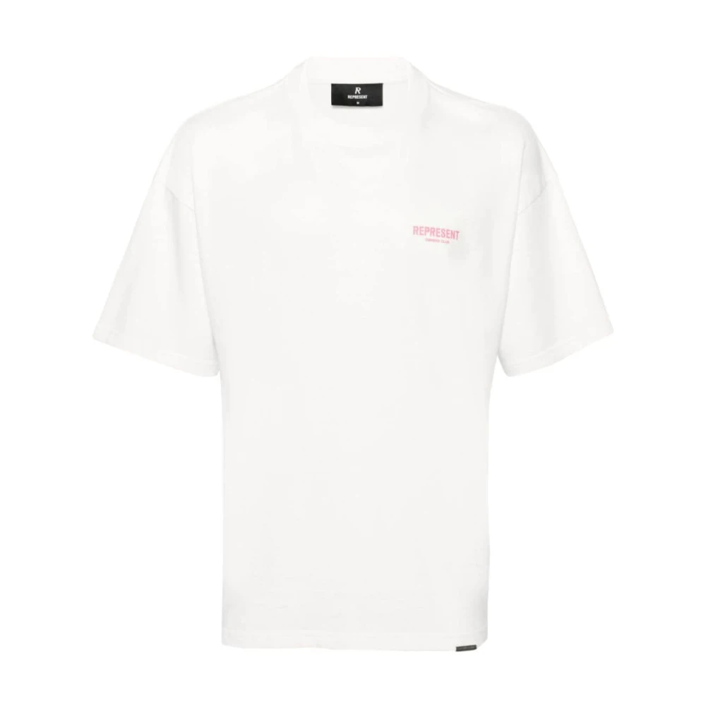 Represent Witte Katoenen Jersey T-shirt met Logo White Heren