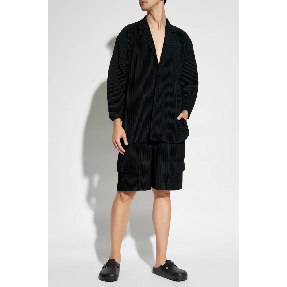 Issey Miyake Geplooide blazer van Homme Plisse Black Heren