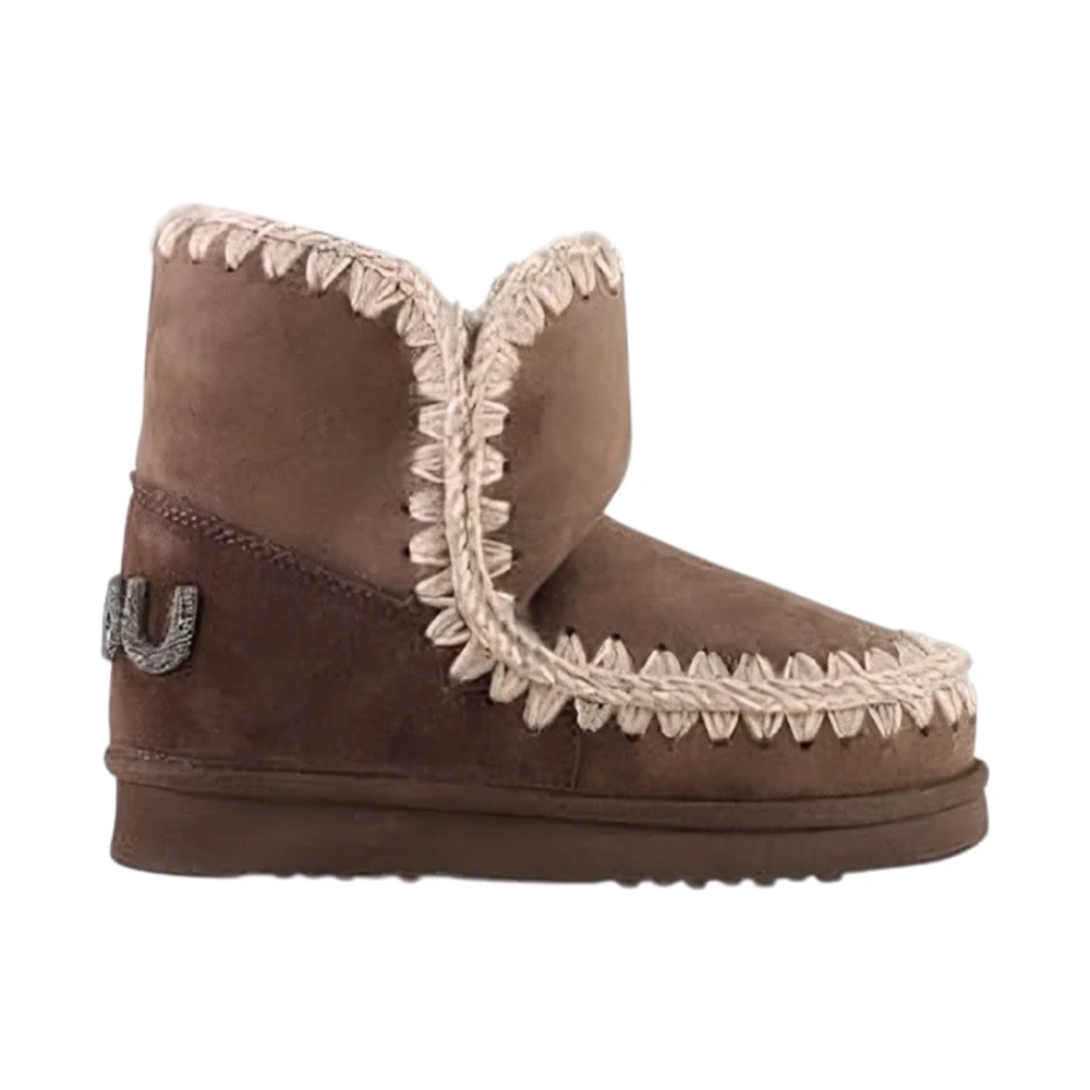 Mou , Winter Boots, Female, Brown, 3 Uk, Eskimo 18 Glitter Logo Ankle Boot - Image 3