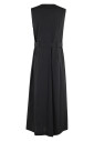 robe-midi-noire-sans-manches-col-en-v