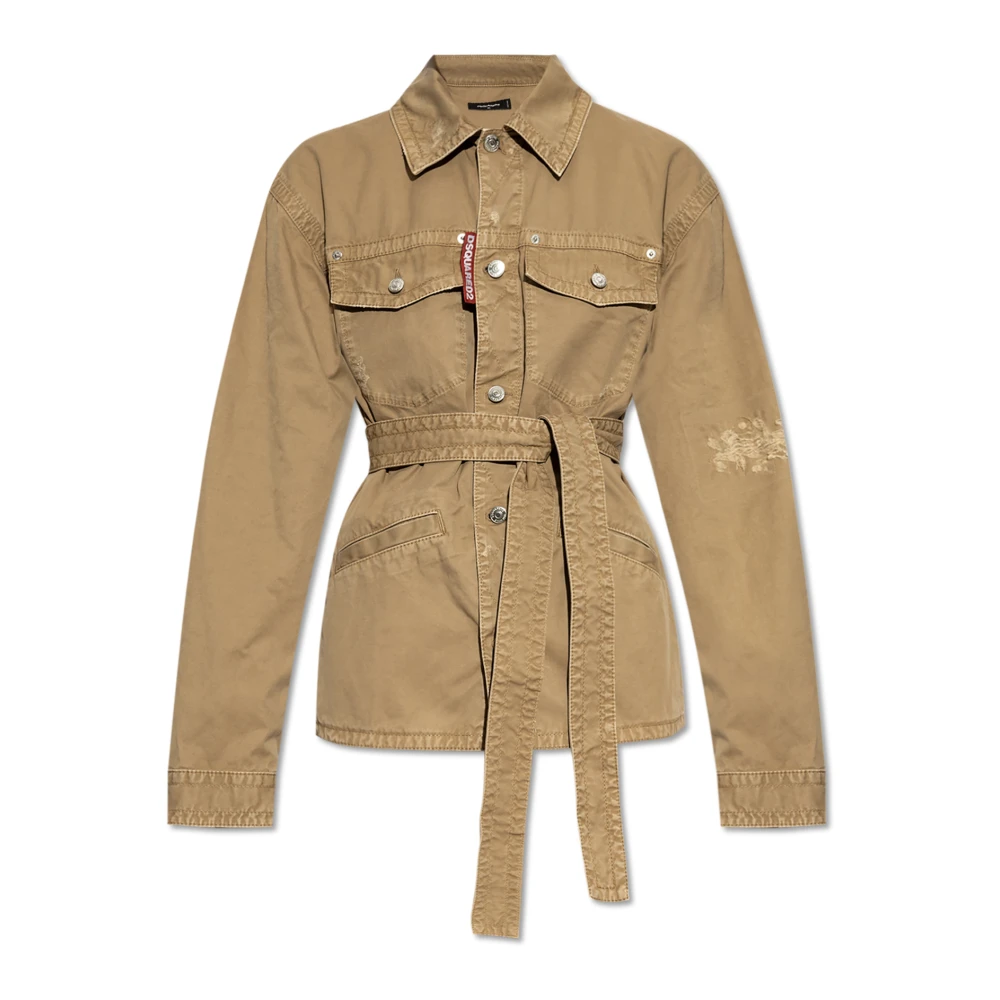 Dsquared2 Shirt met riem Beige Dames