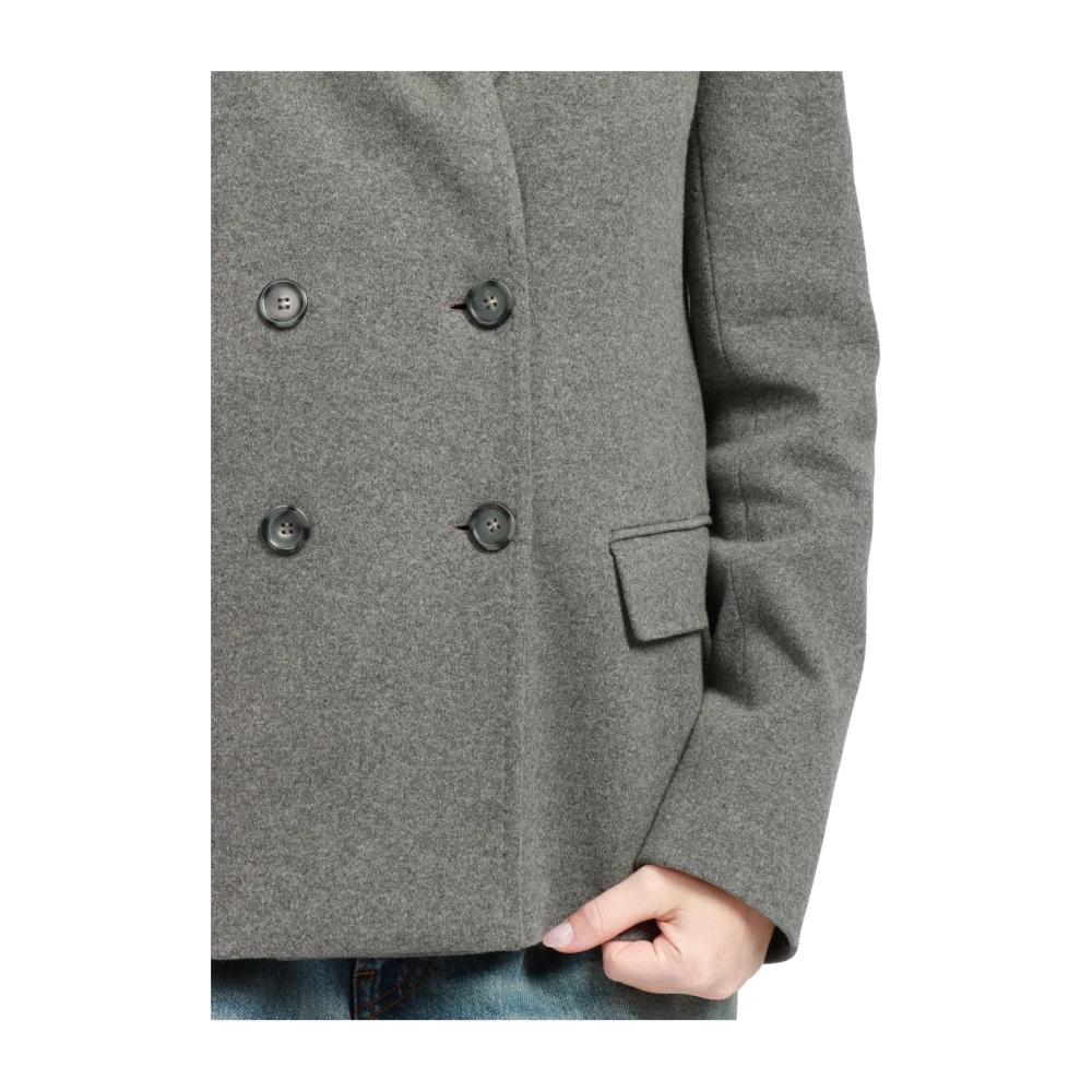Max Mara Paddenstoel Jas Gray Dames