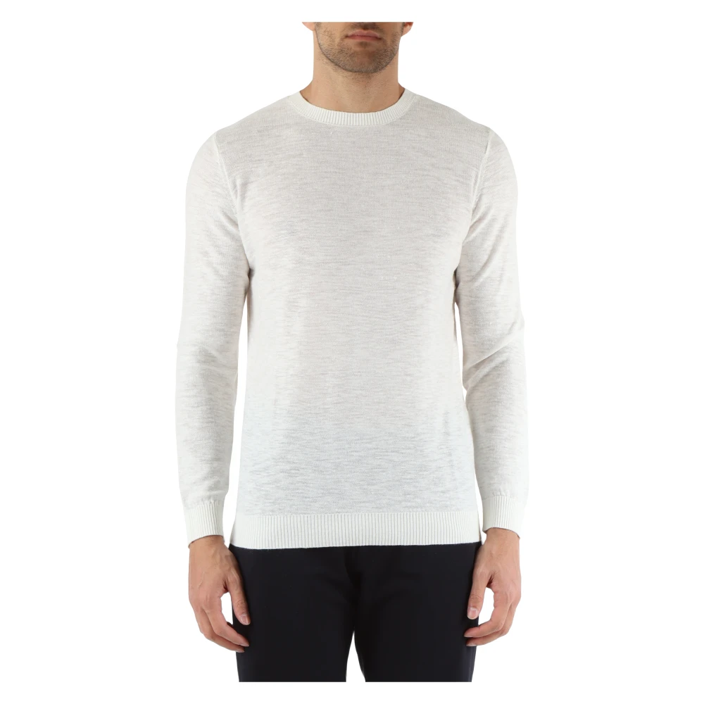 Antony Morato Linnen Viscose Sweater White Heren