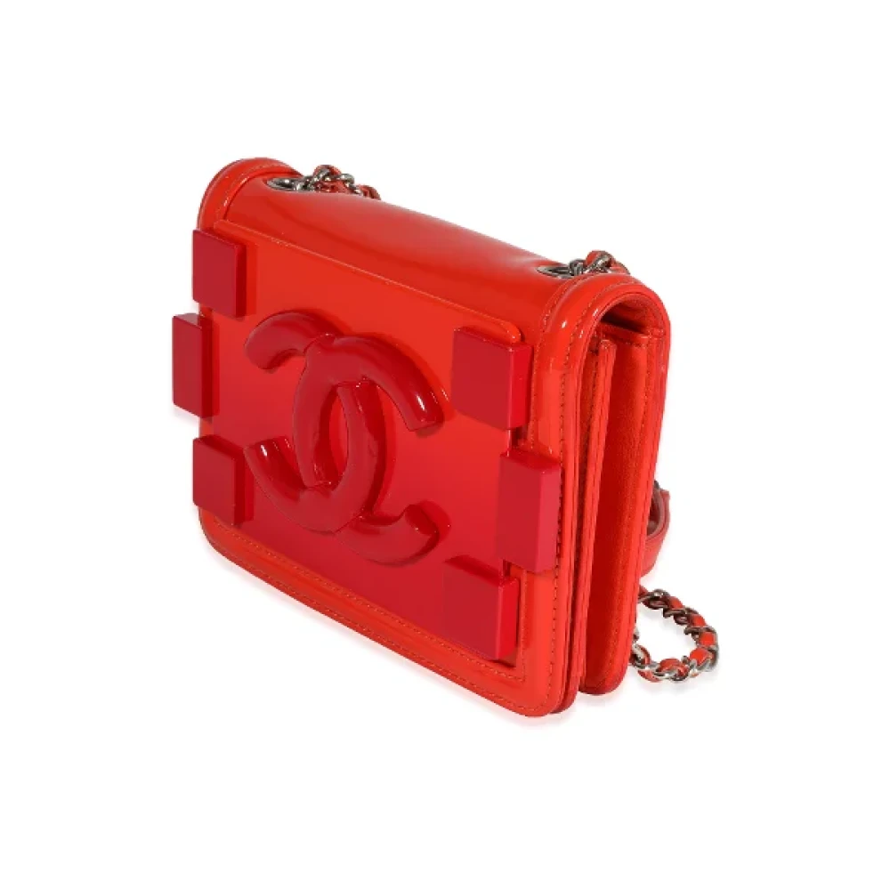 Chanel Vintage Pre-owned Leather crossbody-bags Red Dames