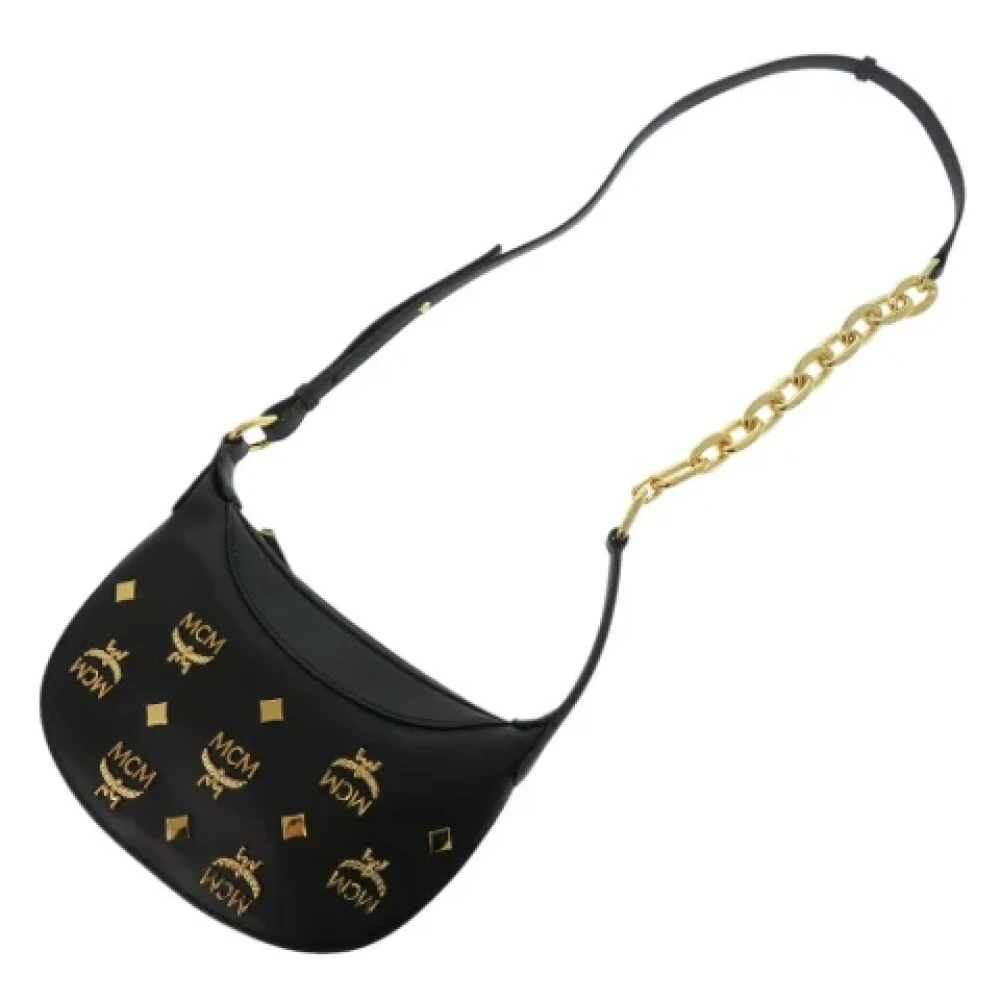 MCM Pre-owned Leather shoulder-bags Black Dames