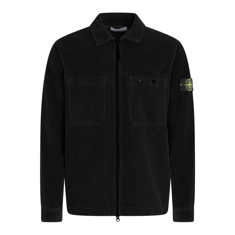 Stone Island Herr Overshirt Casual Stil Blue, Herr