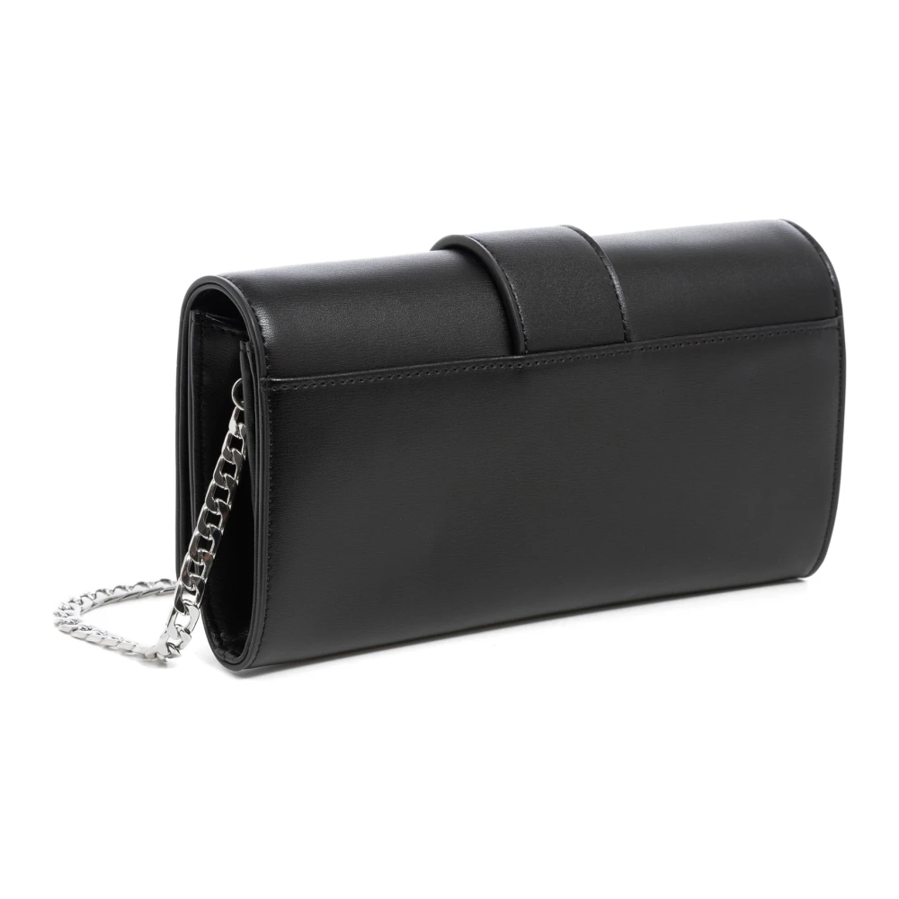 Armani Exchange Schoudertas met drukknoop en logo Black Dames