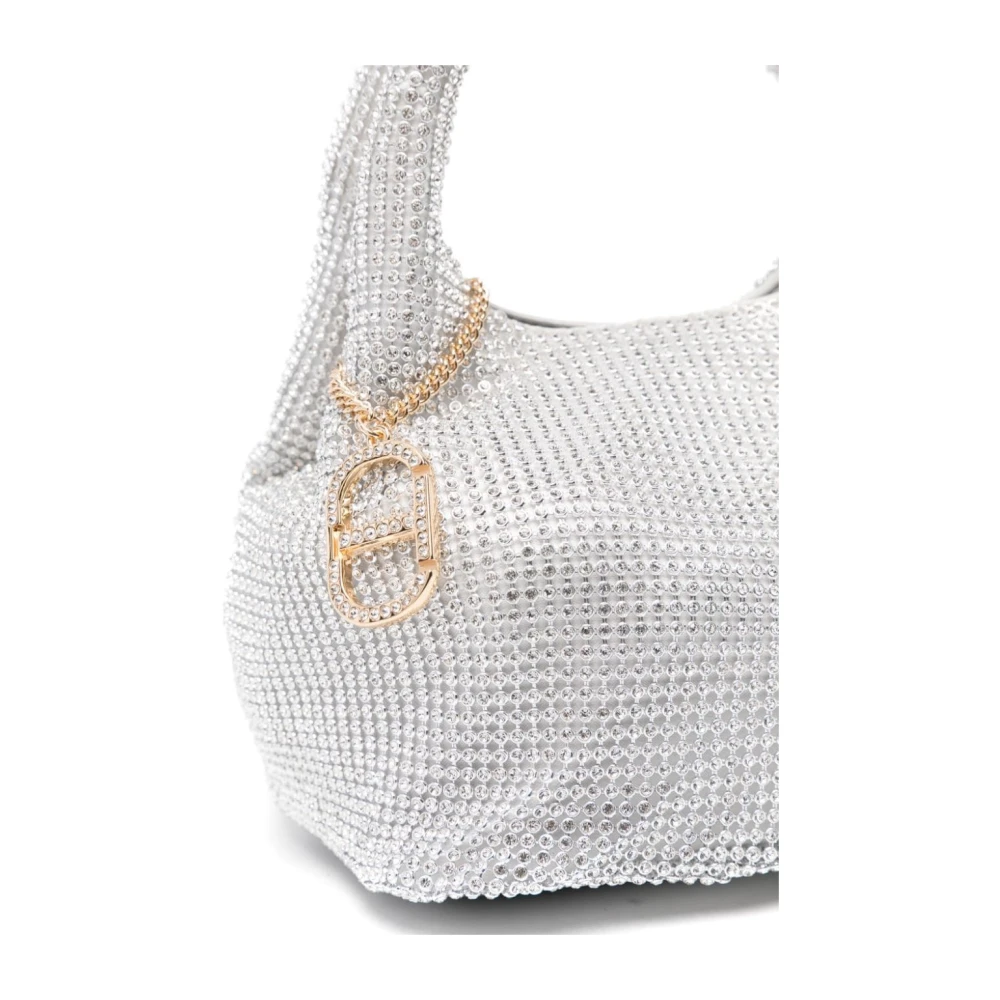 Twinset Kristalversierde Mini Tas Gray Dames