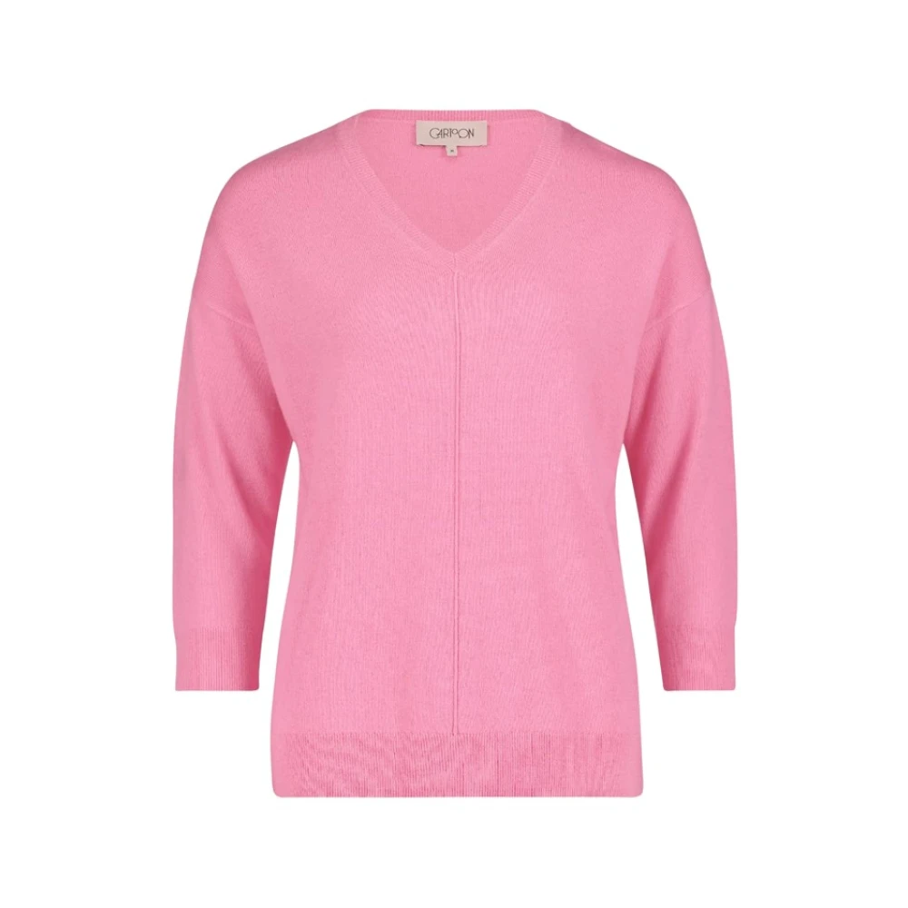 Betty Barclay Korte Mouw Gebreide Trui Pink Dames