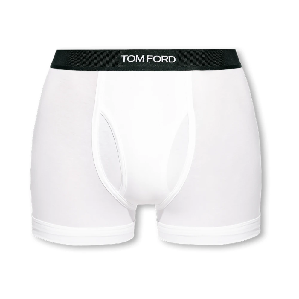 Tom Ford Boxershorts met logo White Heren