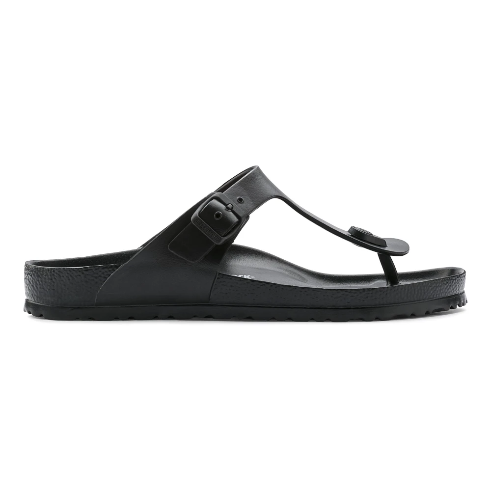Birkenstock Women's Black Flip Flops, 11 Uk, Gizeh Eva Sandals