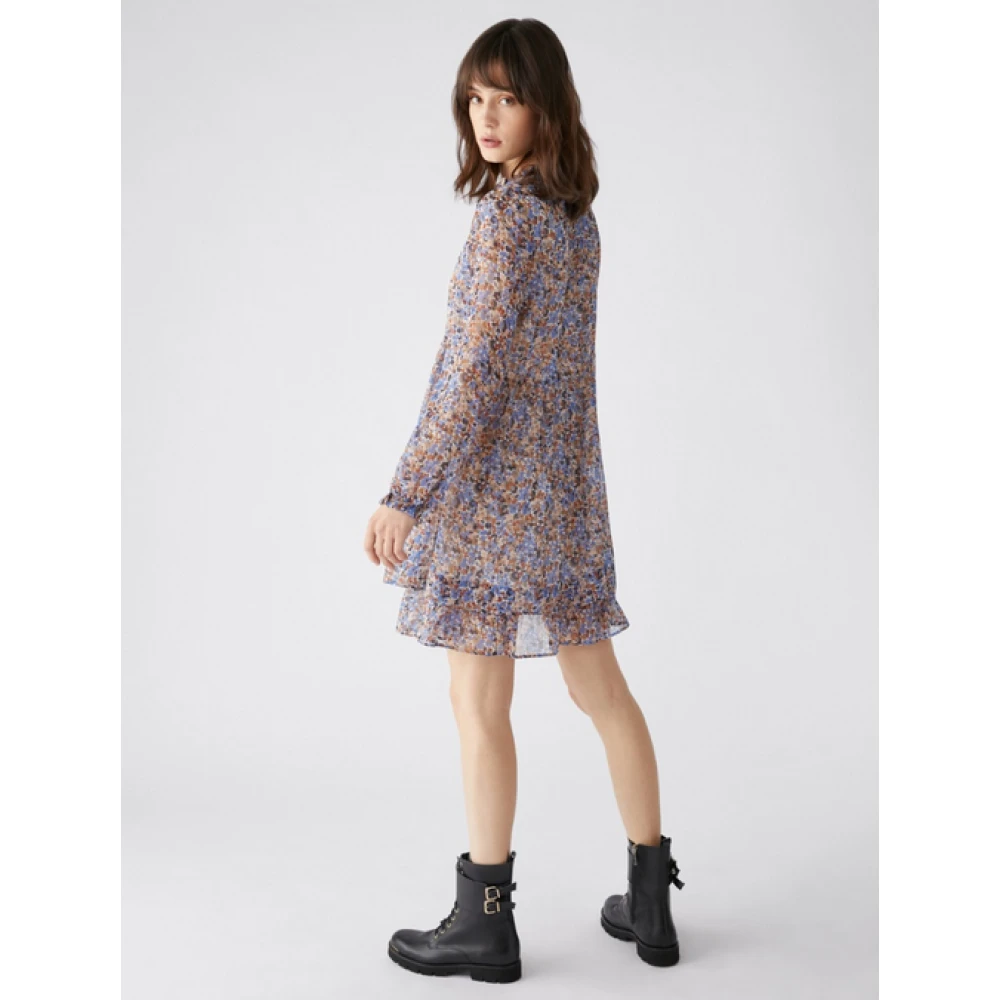 Pennyblack Gedrukte Crepon Jurk met Lurex Design Multicolor Dames