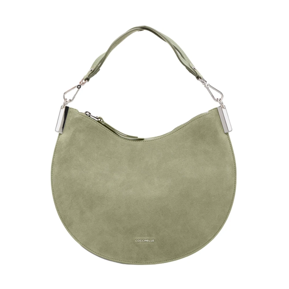 Coccinelle Women's Green Shoulder Bags, One Size, Sunup Suede Medium