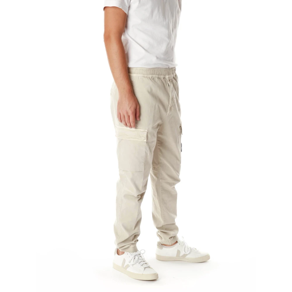 Stone Island Tapered Fit Cargo Pants Beige Heren