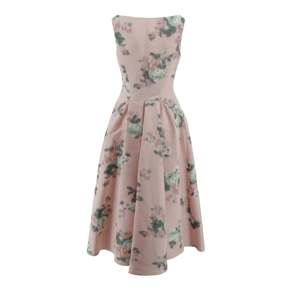 Philosophy di Lorenzo Serafini Jurk met Ruches en Wijde Rok Multicolor Dames
