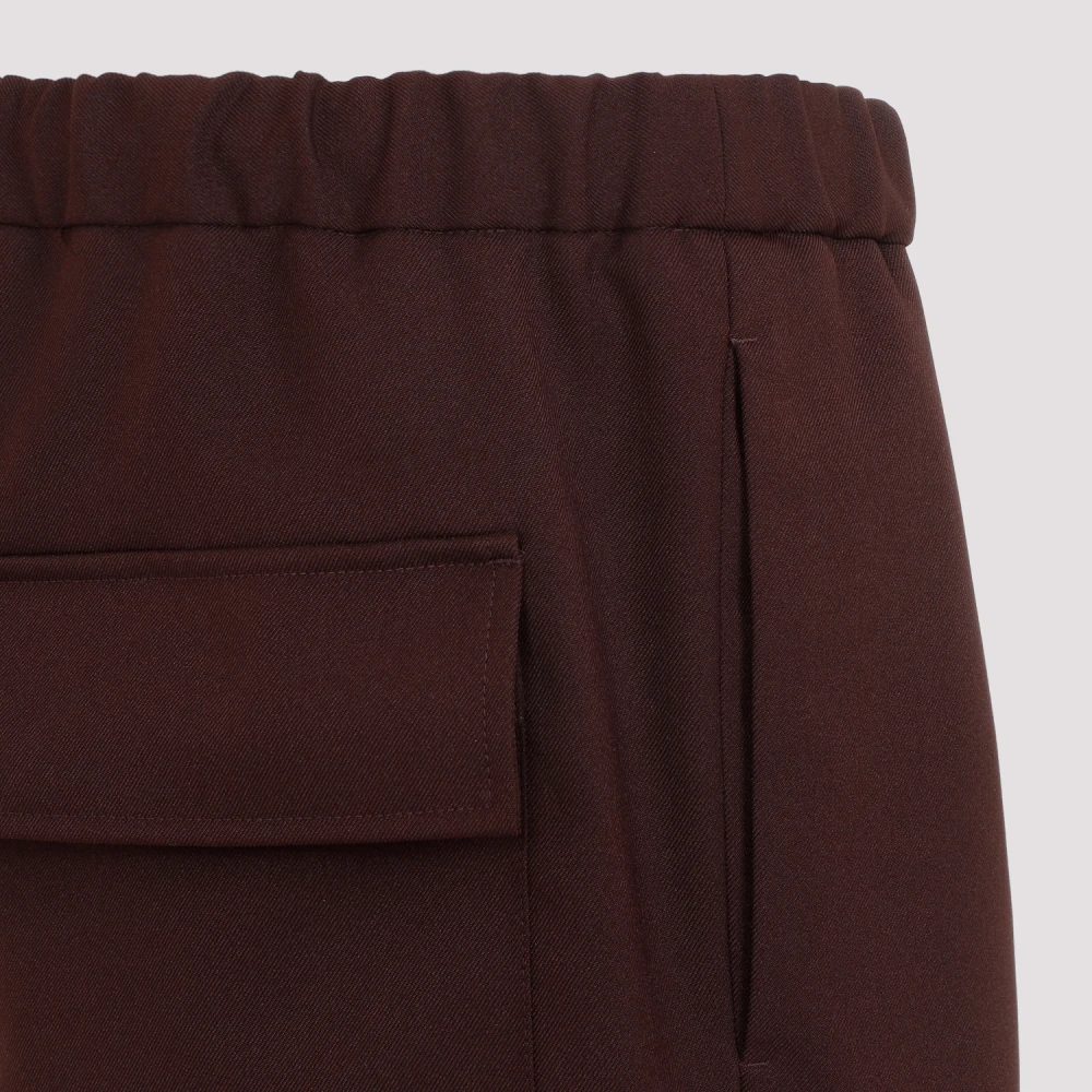 Jil Sander Chocolade Pruim Broek Brown Heren