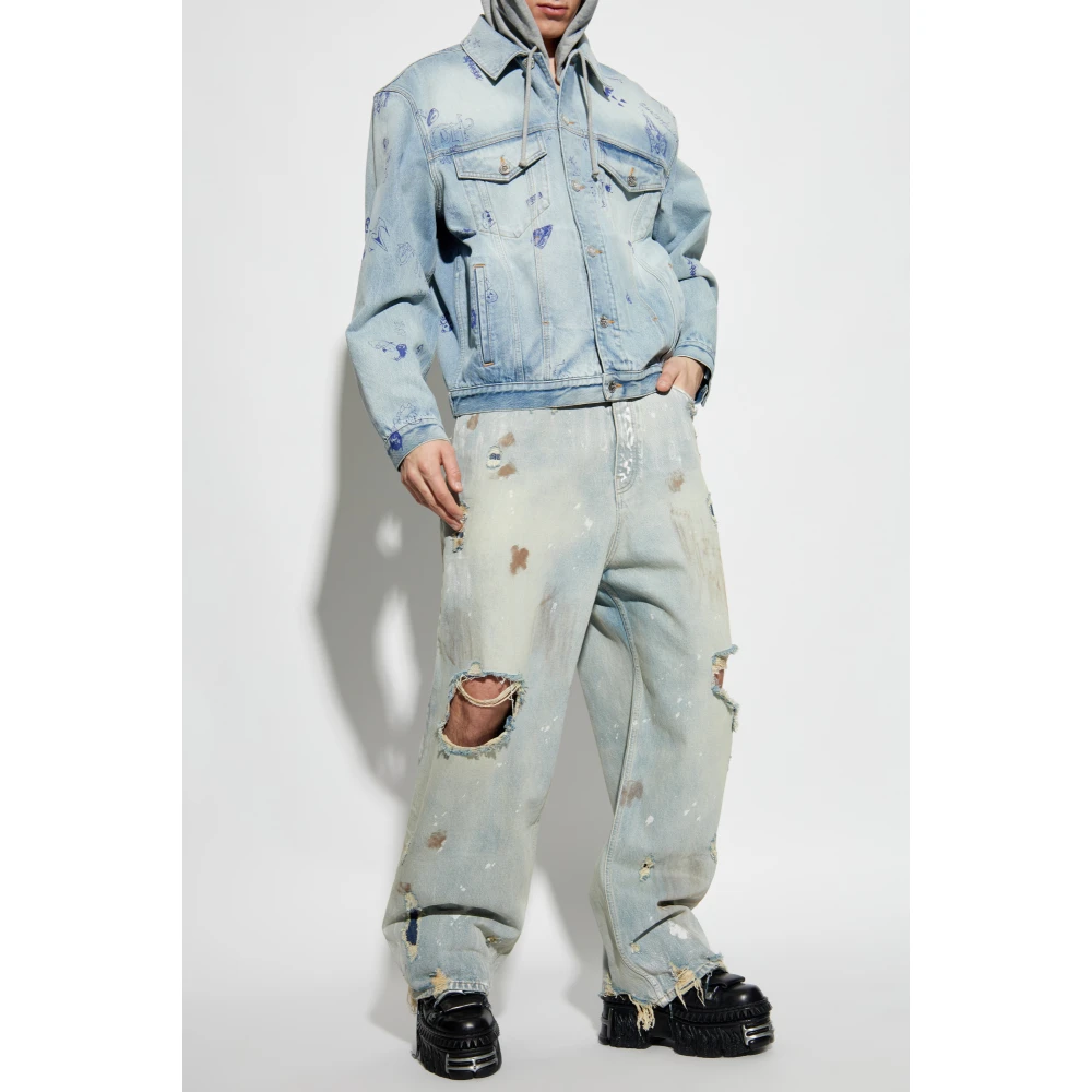 Vetements Denim jas Blue Heren