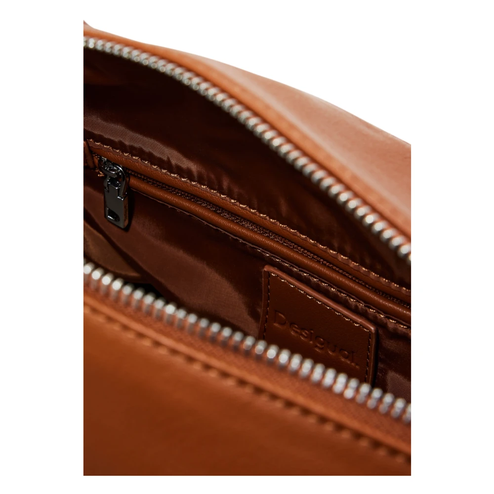Desigual Middelgrote damestas collectie in polyurethaan Beige Dames