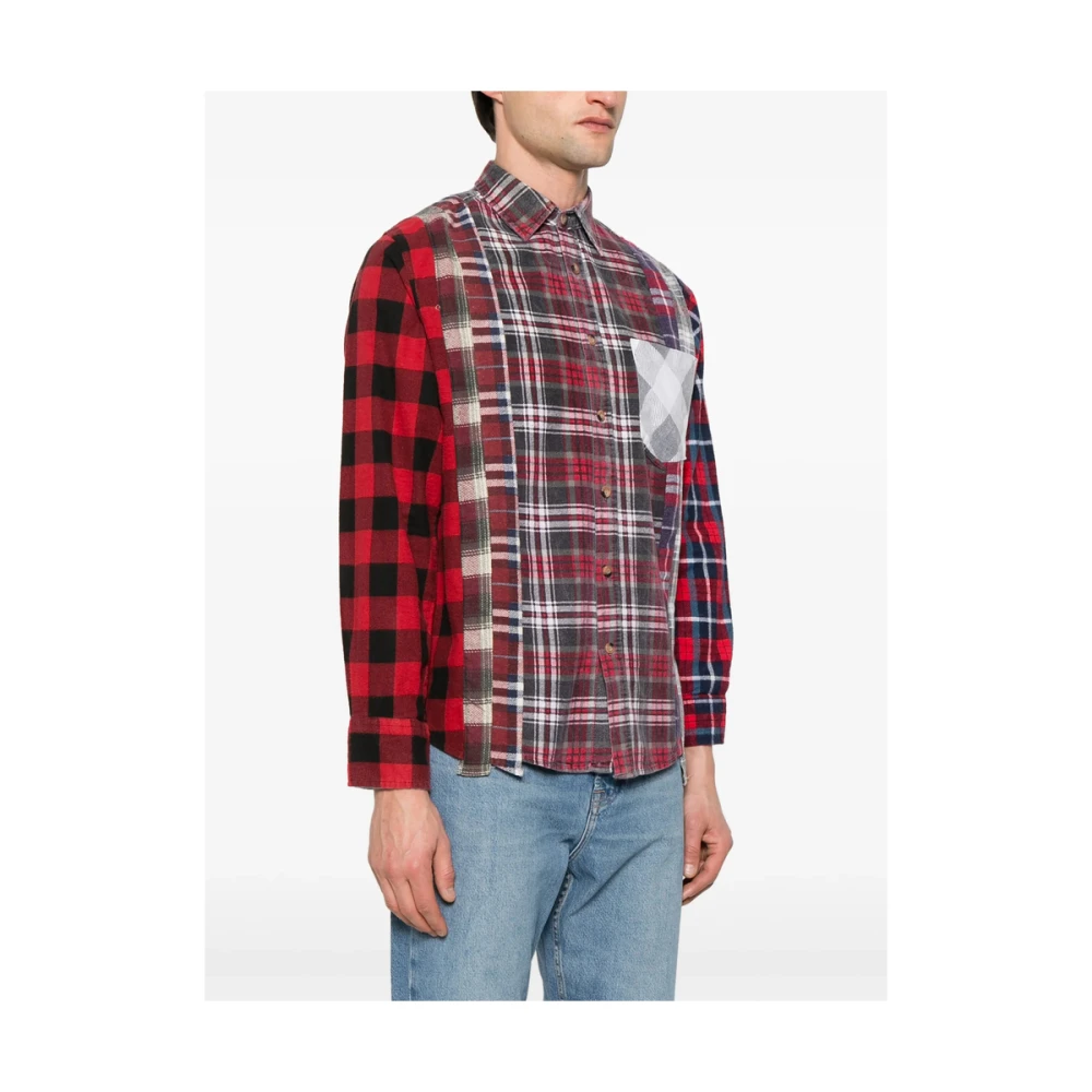 Needles Rode Blouse met Zak en Knopen Red Heren