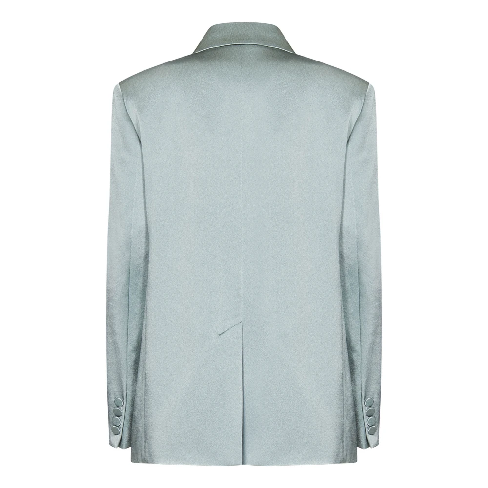 Max Mara Heldere Blauwe Dubbelrij Blazer Blue Dames
