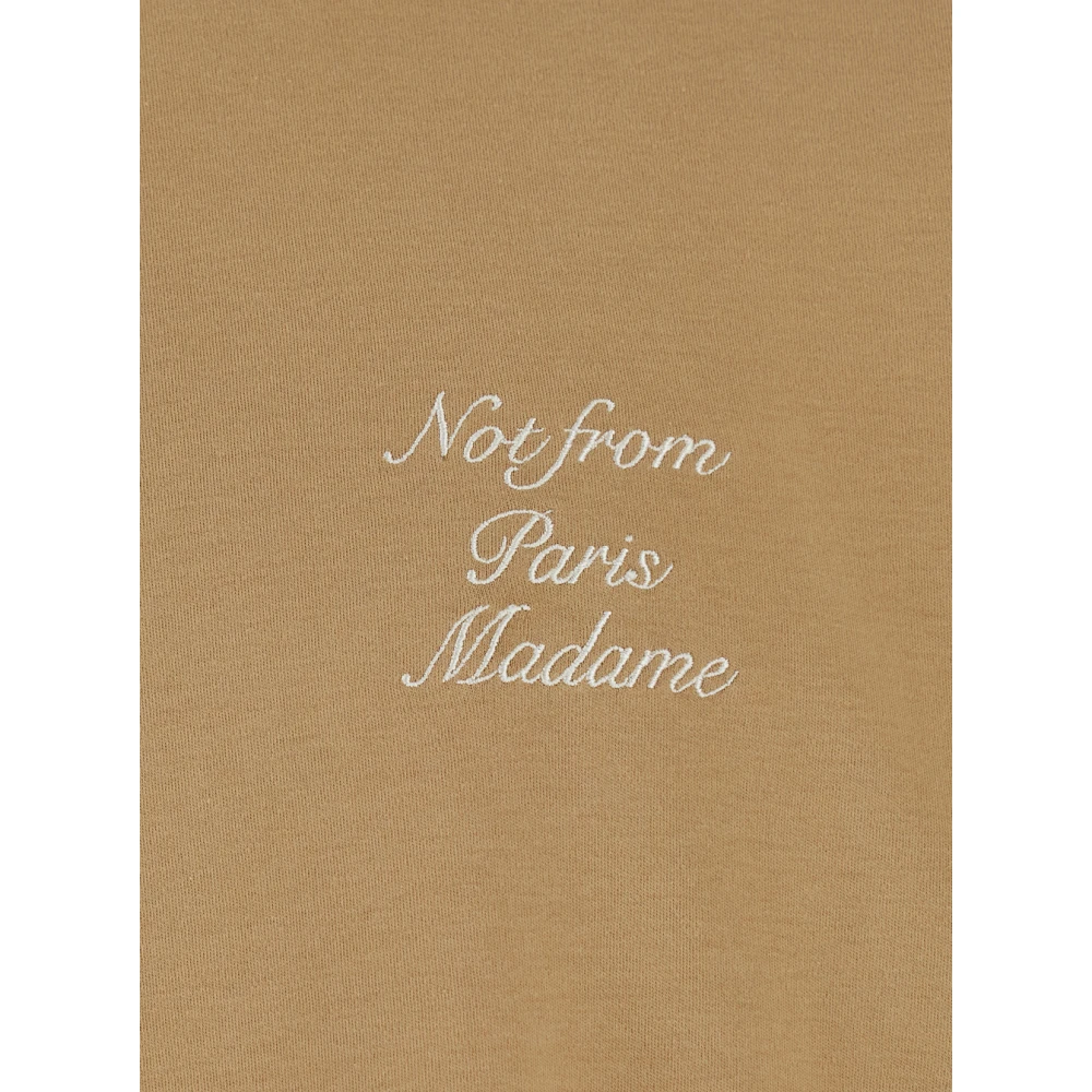 Drole de Monsieur Bruine Slogan T-shirt Brown Heren