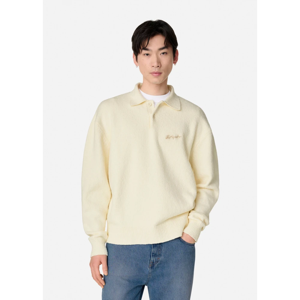 Axel Arigato Scribble Polo Sweater Beige Heren