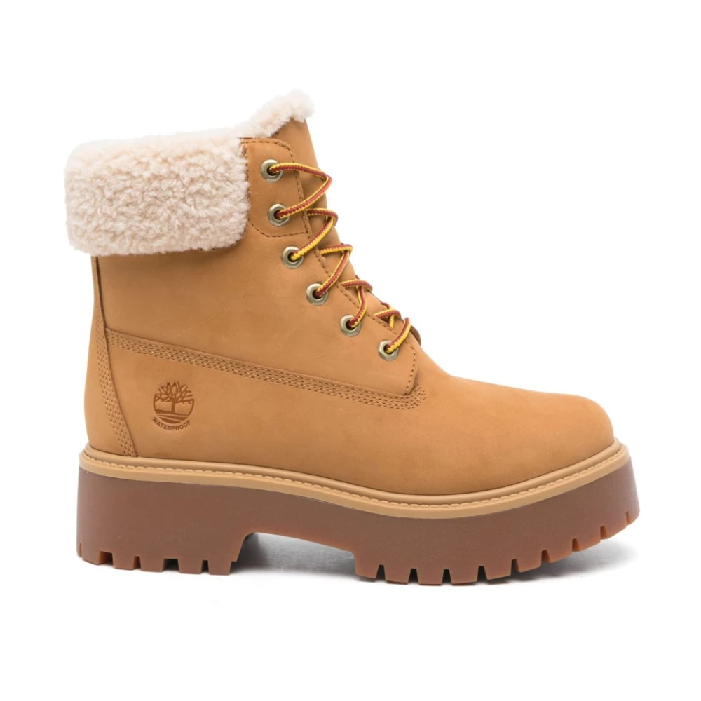 Timberland Women's Beige Winter Boots, 3 Uk, Suede Waterproof Ankle Boots