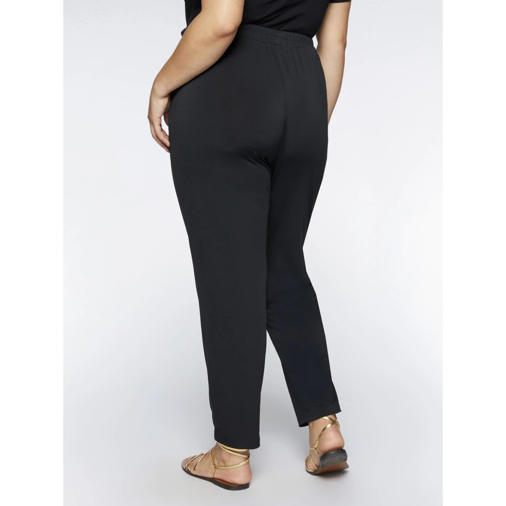 Fiorella Rubino Comfortabele pasvorm stretch taillebroek Black Dames