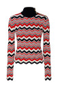 pull-en-tricot-chevron-en-rouge-blanc-noir
