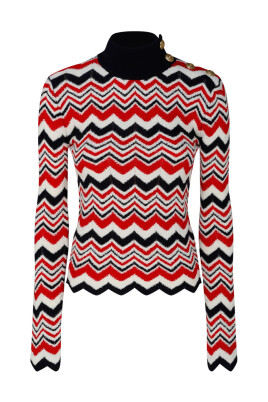 pull-en-tricot-chevron-en-rouge-blanc-noir
