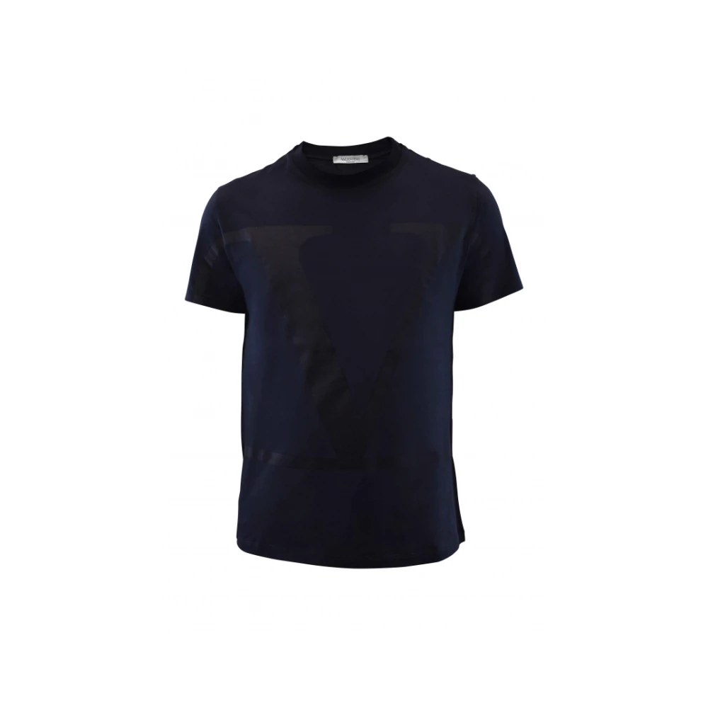 Valentino Garavani Blå V Logo T-Shirt Blue, Herr