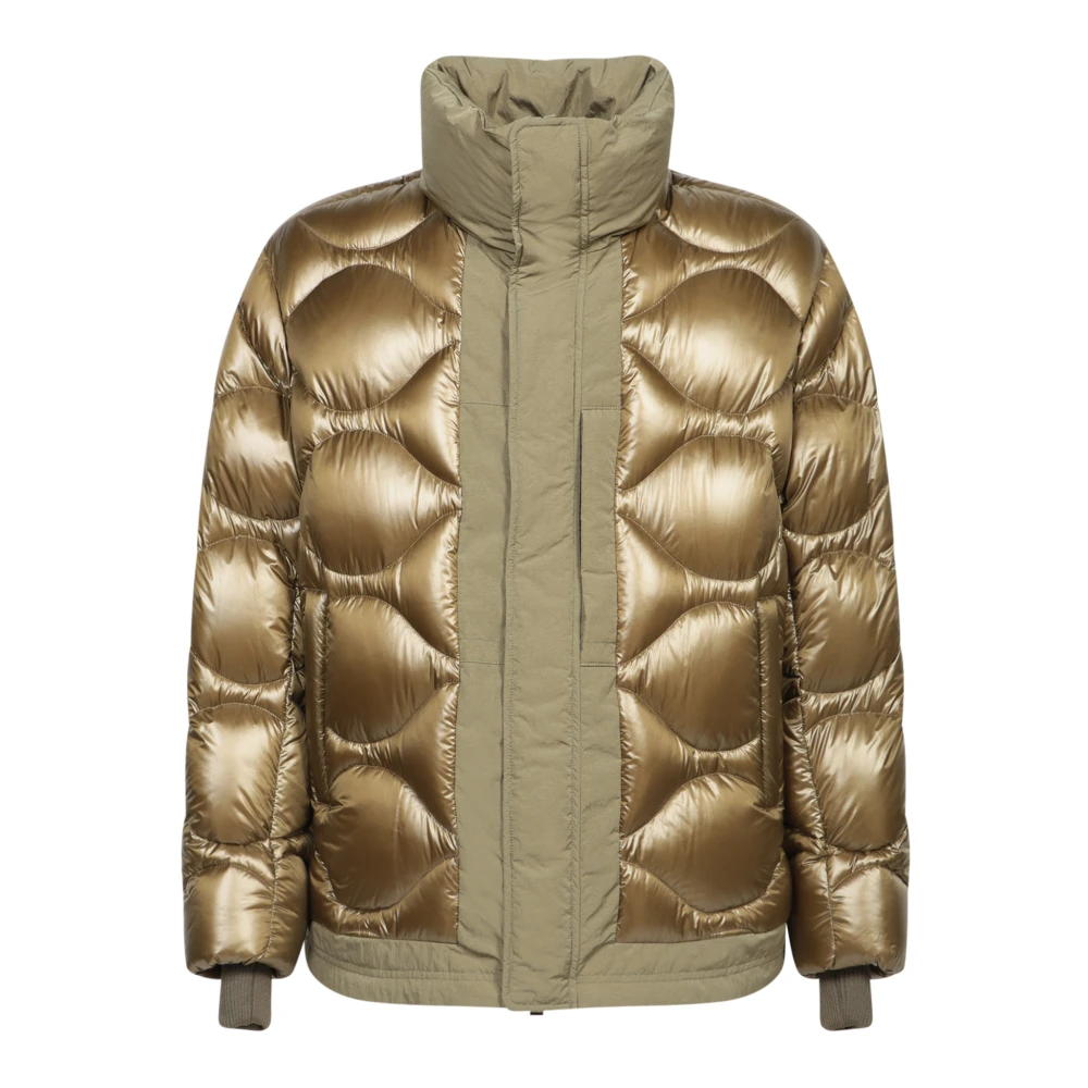 Tatras Khaki Gewatteerde Jas met Hoge Kraag Green Heren