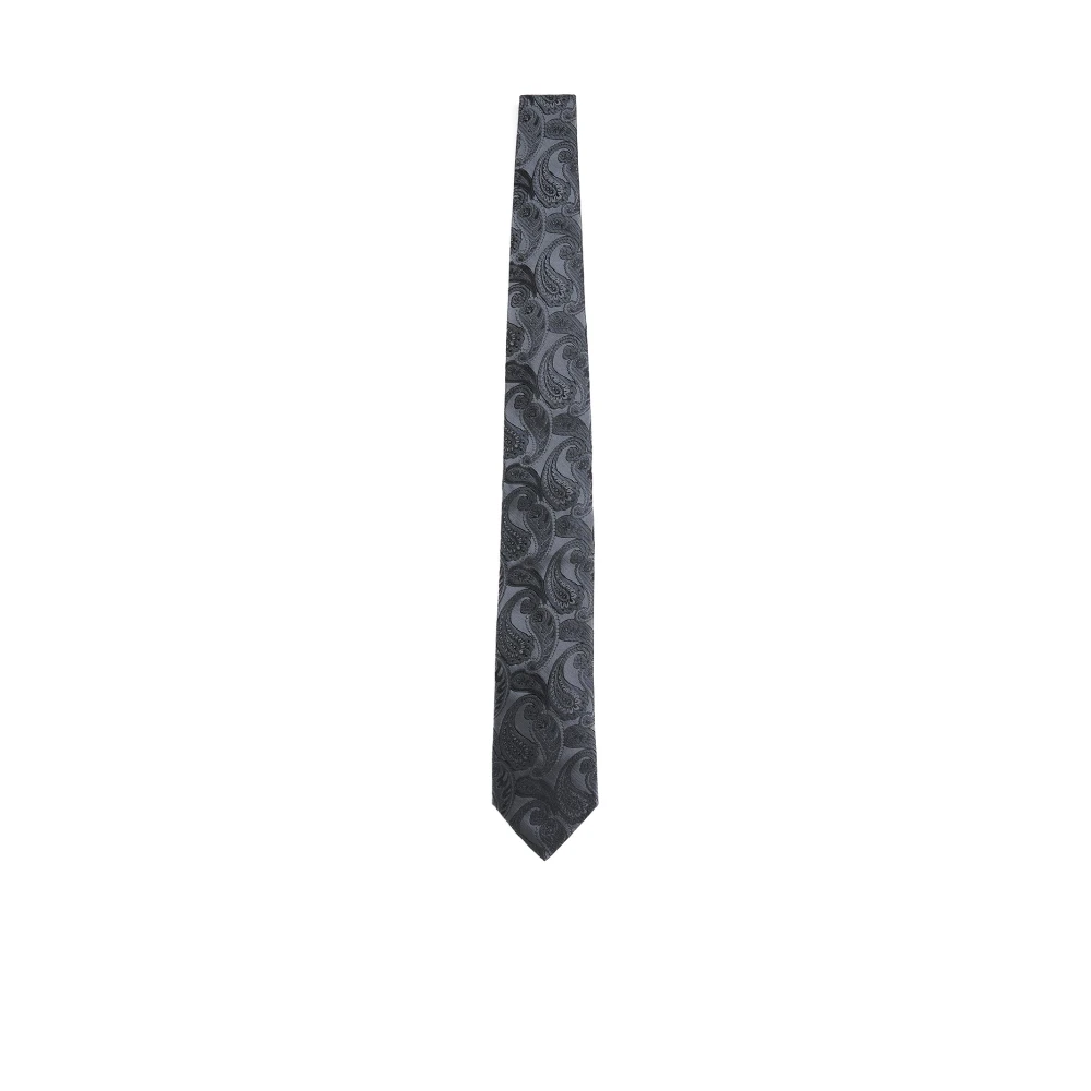 BRUNELLO CUCINELLI Elegante Zwarte Stropdassen Collectie Black Heren