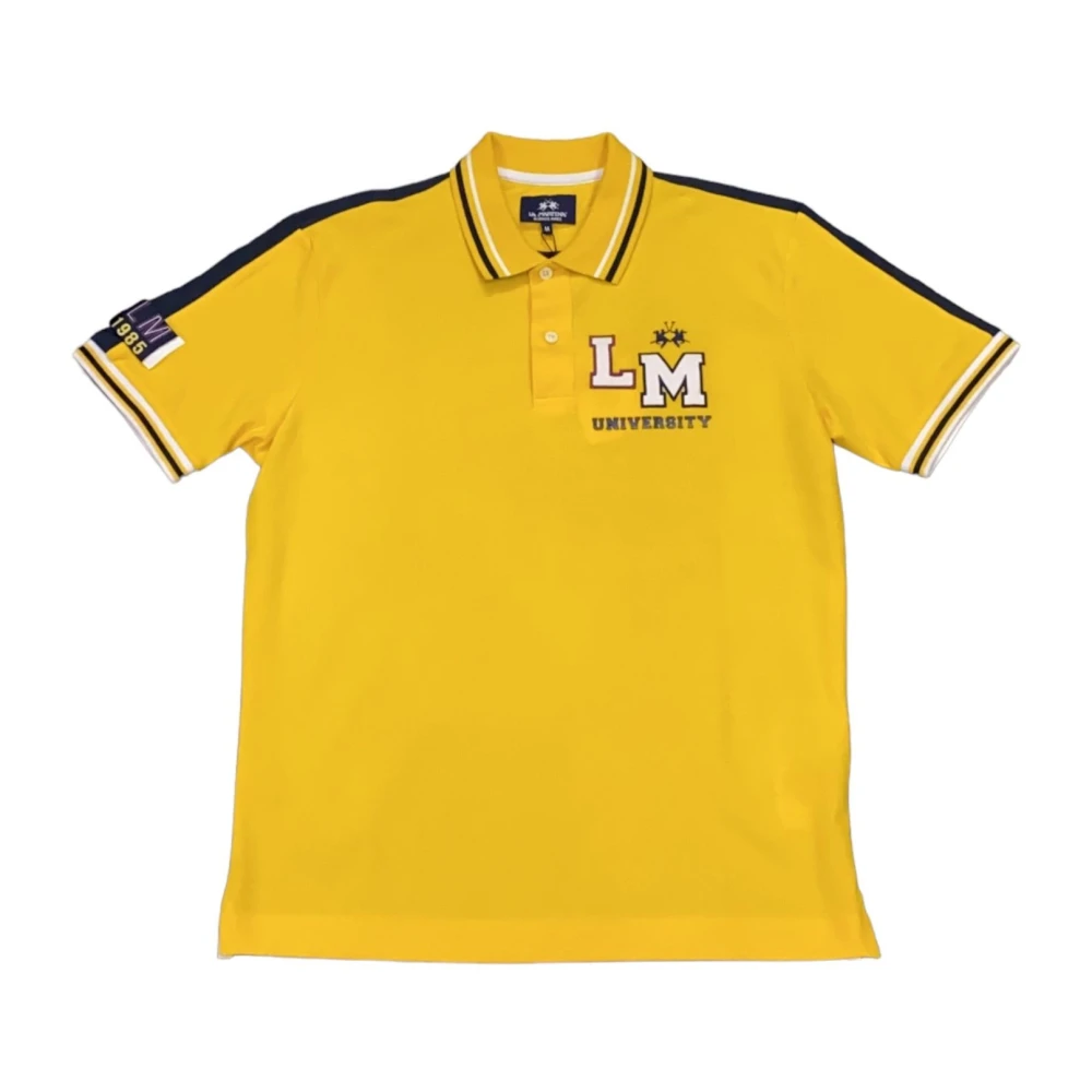 La Martina Men's Yellow Polo Shirt Nmp623pk001gial