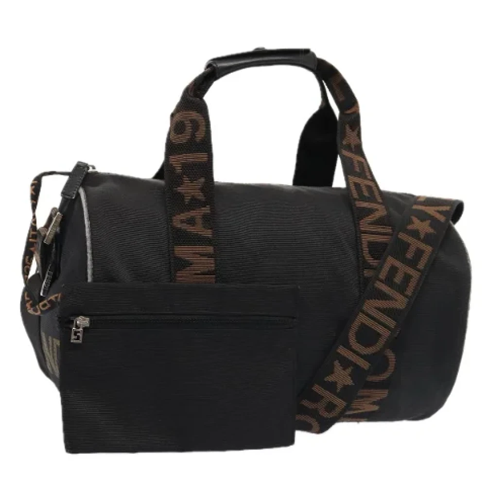 Fendi Vintage Pre-owned Canvas handbags Black Dames