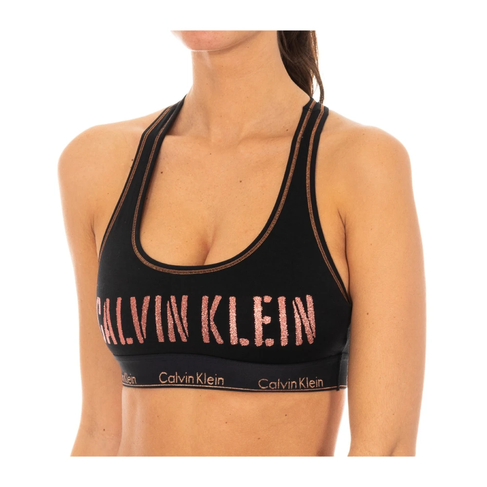 Calvin Klein Women's Black Sports Bras, S, Top Bra