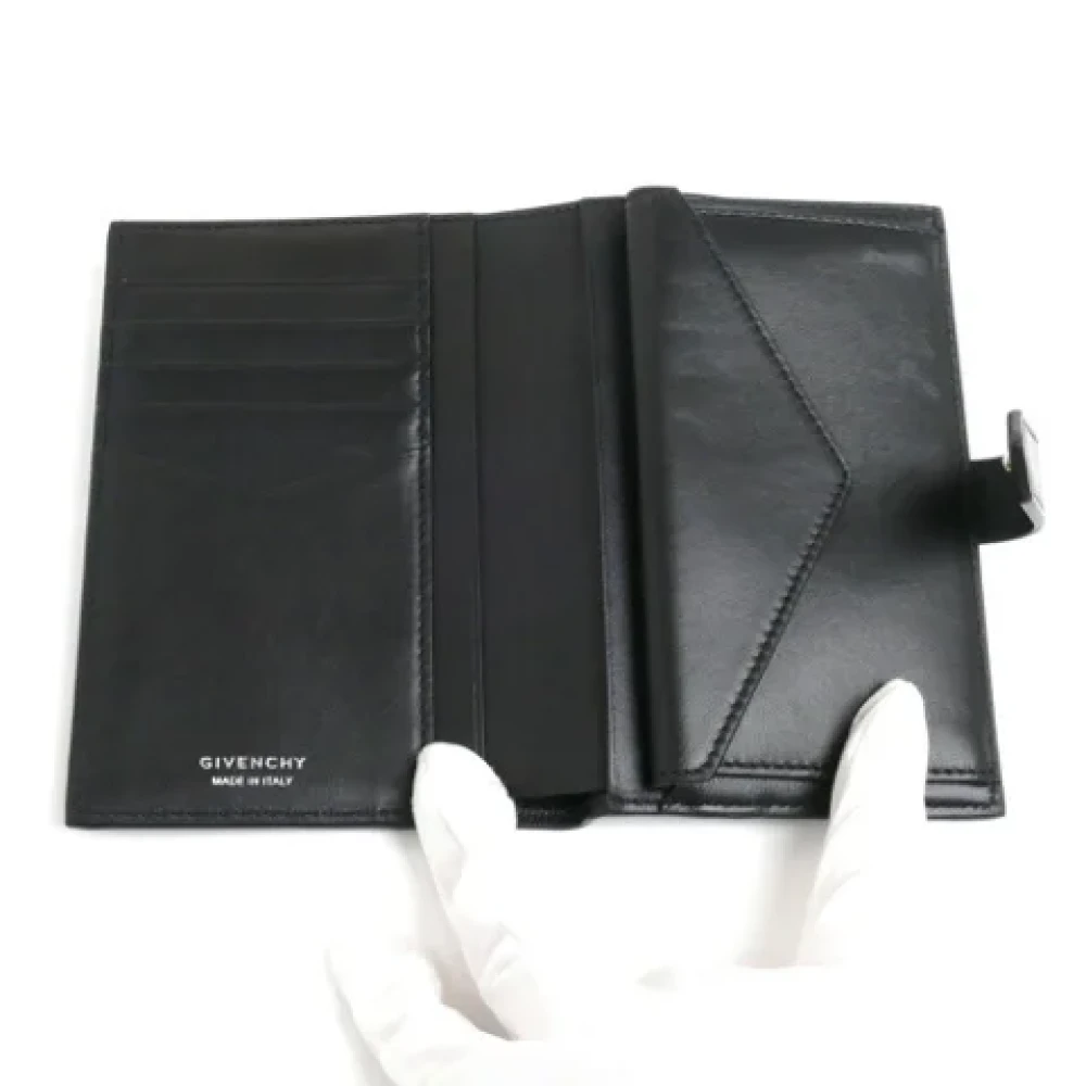 Givenchy Pre-owned Leather wallets Black Unisex