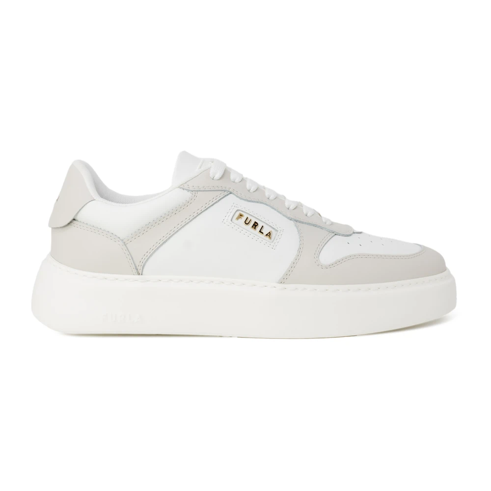 Furla Dames Leren Sneakers Lente Zomer Collectie Gray Dames