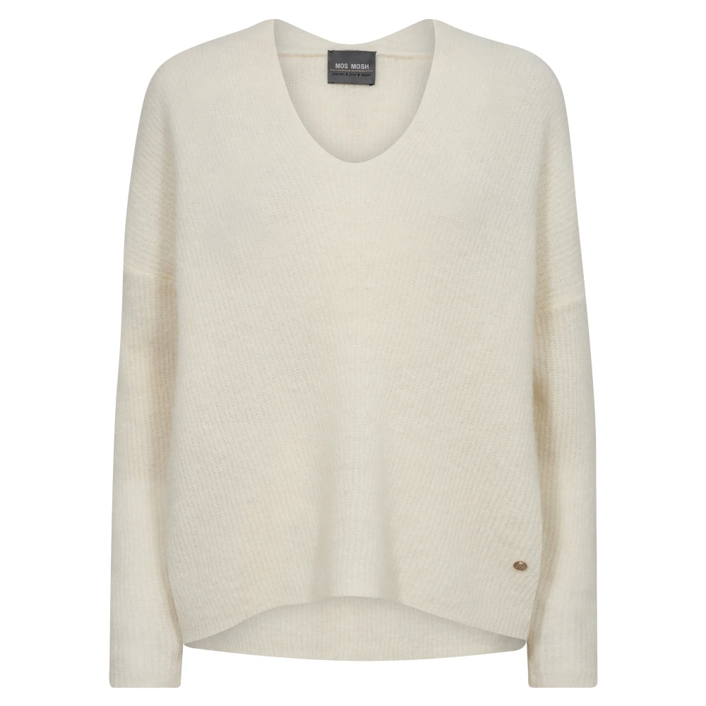 Mos Mosh - Mmthora V-Neck Knit Ecru - Gr. - Xl - Bild 3