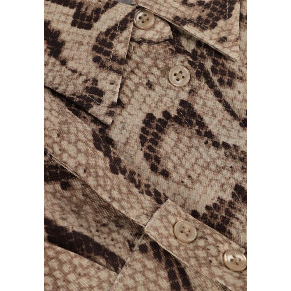 Alix The Label Slang Twill Blouse Veelzijdige Stijl Multicolor Dames