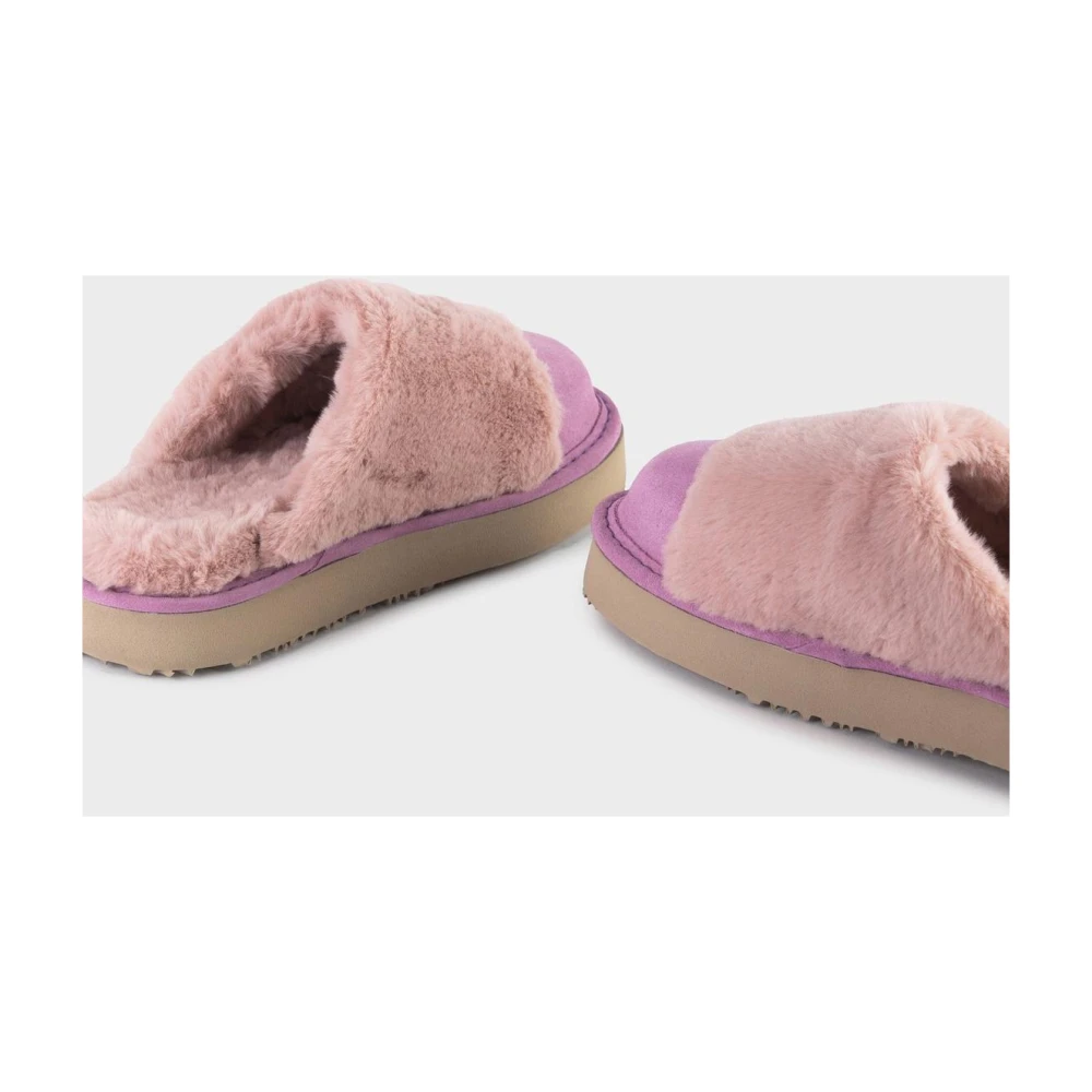 Panchic Suede Nepbont Gevoerde Lilac Sneakers Pink Dames