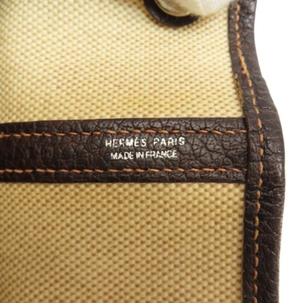 Hermès Vintage Pre-owned Fabric handbags Beige Dames